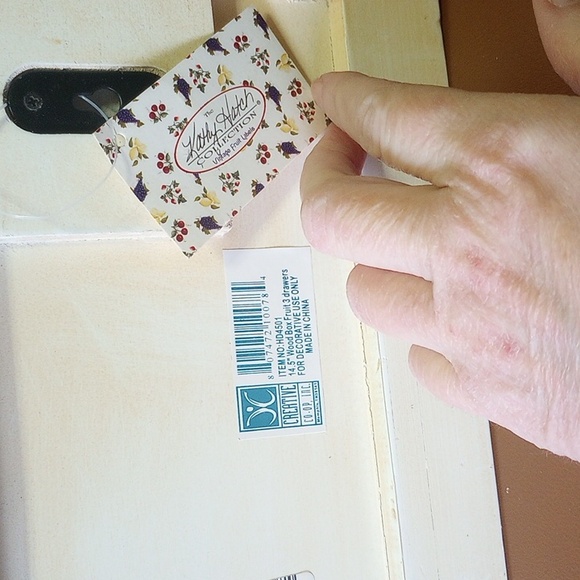 NWT Lucy Hatch Strawberry Storage Cabinet for Table or Wall, 3 Drawers - Picture 10 of 12